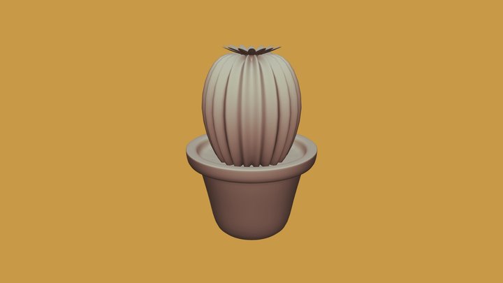 Complex Object 1: Cactus 3D Model