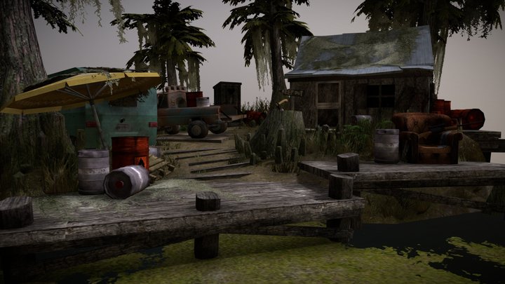 DAE Diorama - Forest Loner 3D Model