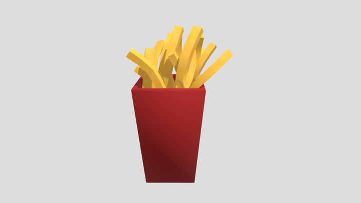 Fries - midpoly 3D Model