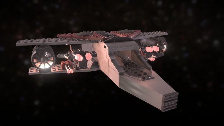 Lego Ship Export 3D Model