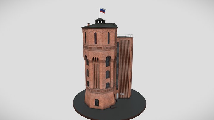 Tymen water tower Remake 3D Model