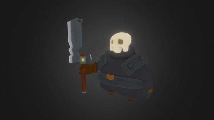 Skull warrior 3D Model