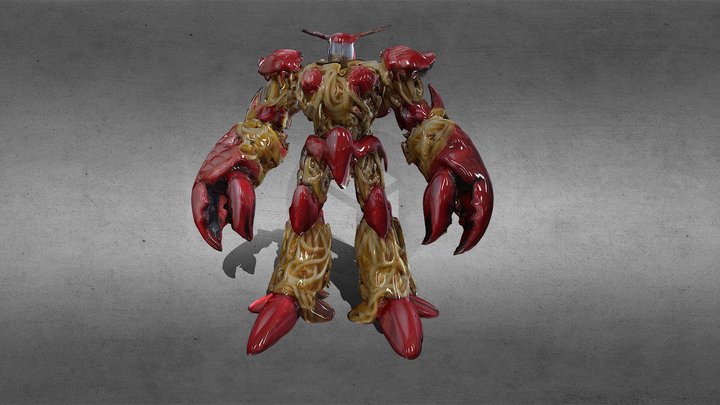 CATALAN, il robot spaghetti con l'astice 3D Model