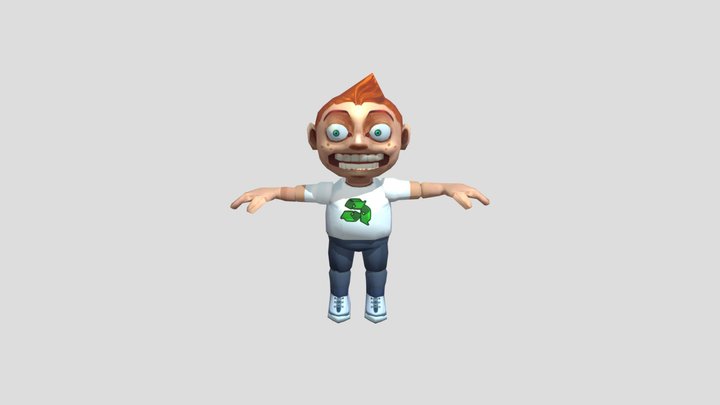 Fred from Falling Fred 3D Model