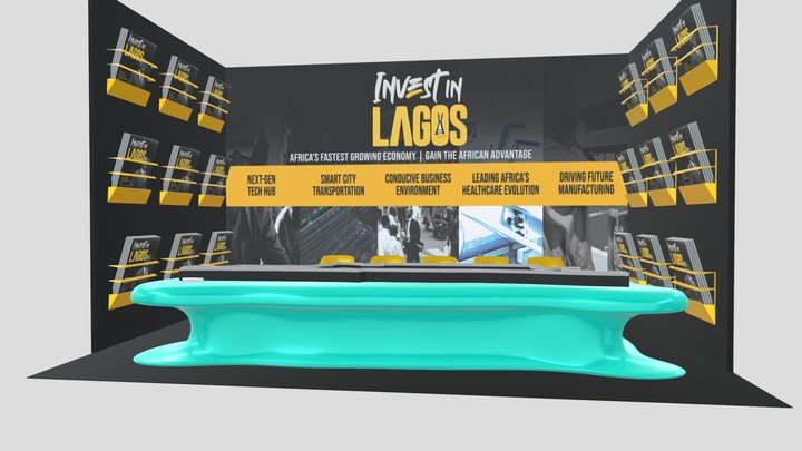 Invest In Lagos Booth 3D Model