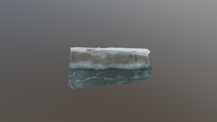 Bradford Beach Ice Ledge 3D Model