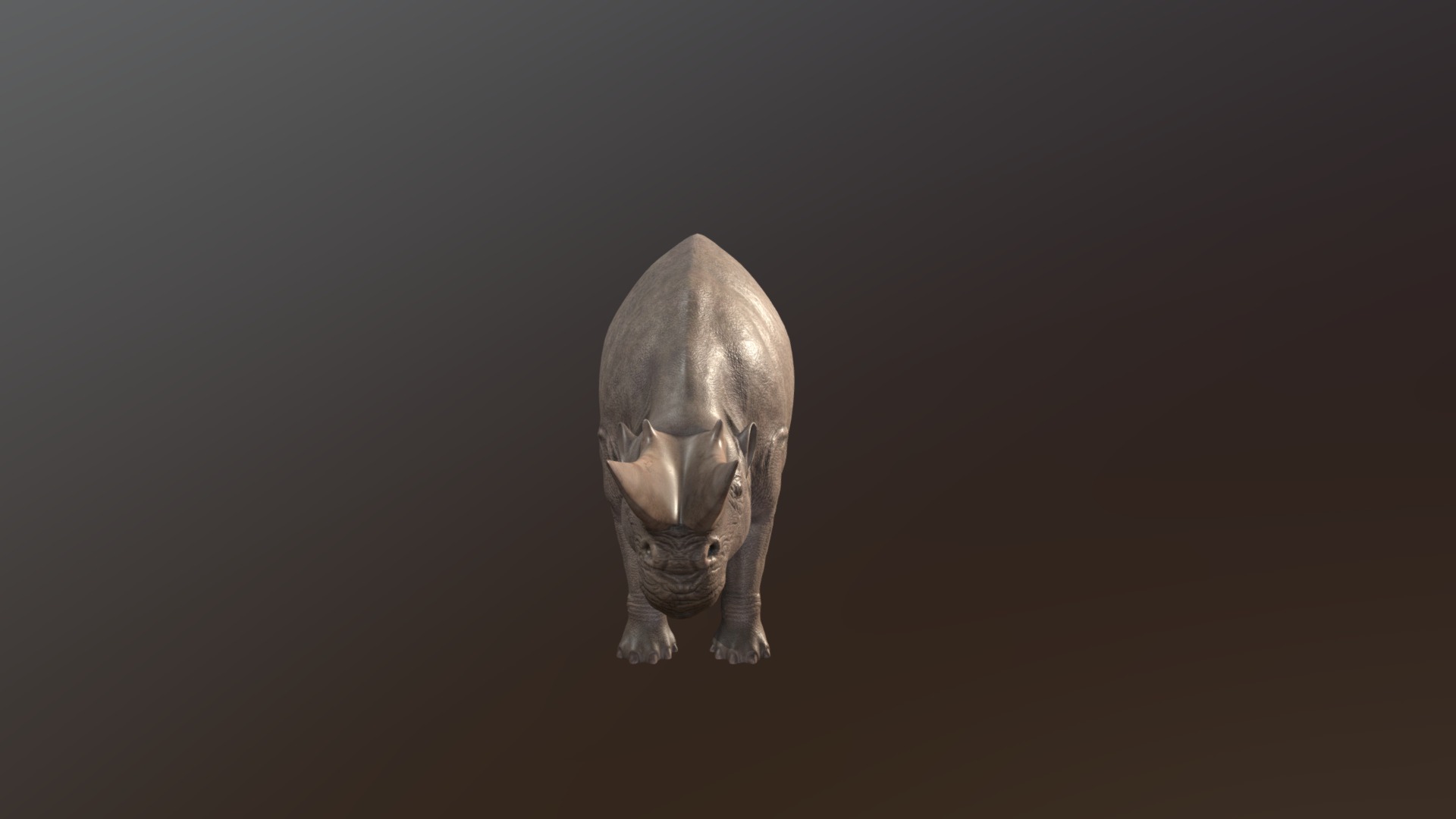 3D model Arsinoitherium - This is a 3D model of the Arsinoitherium. The 3D model is about a close-up of an animal.