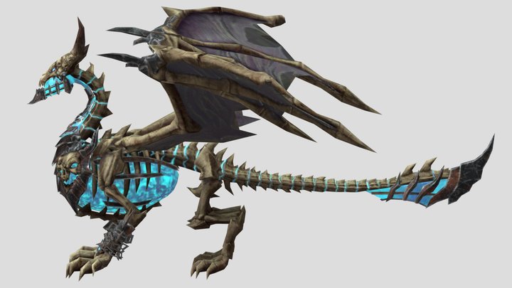Skeleton Dragon 3D Model