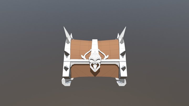 Low poly treasure box 3D Model