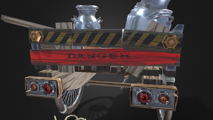 [Student Work] "Junkyard Farmer's Tools" 3D Model
