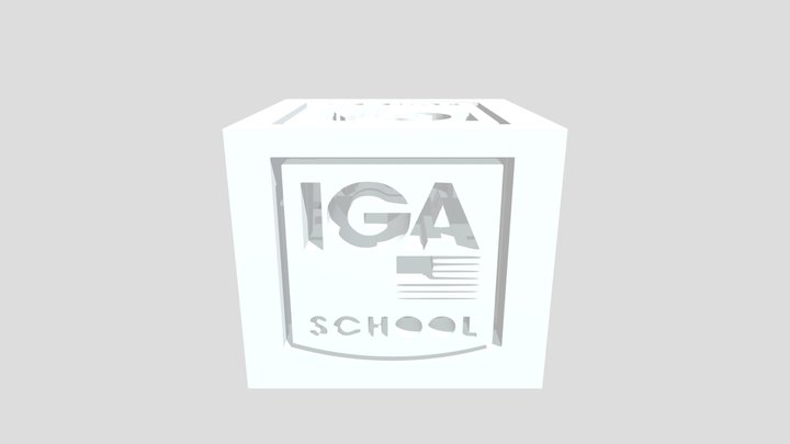 Cubo Con Logo IGA - Fabián López 3D Model