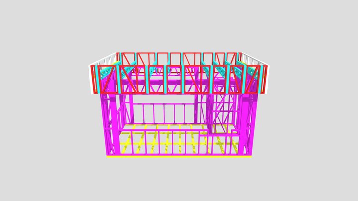 Coffee Shop Drive Through Building 3D Model