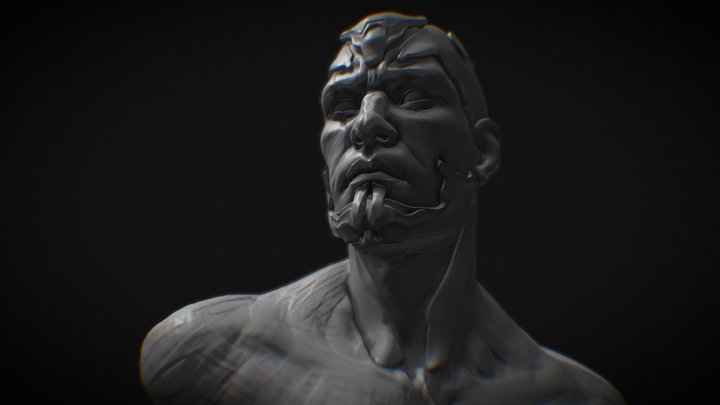 Sci Fi Bust 3D Model