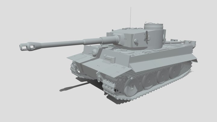 Tiger H1 / E early 3D Model