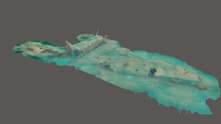 Ju 88 Wreckage, Italy 3D Model