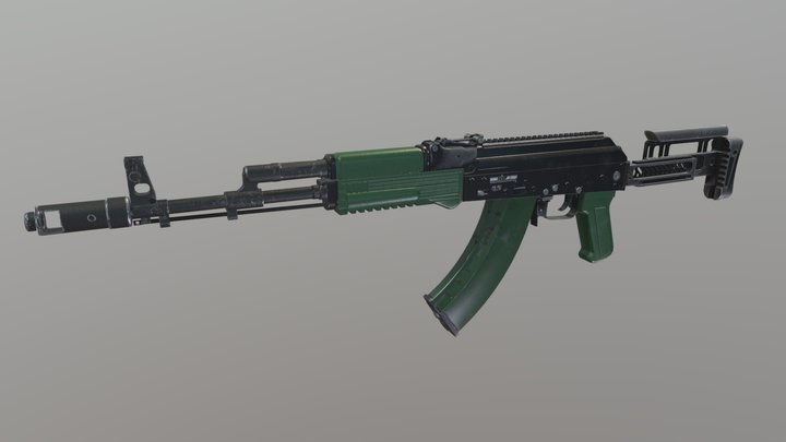 AK-47 game-ready free model 3D Model