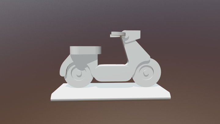 Moto Lowpoly 3D Model