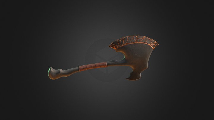 Battle Axe 3D Model