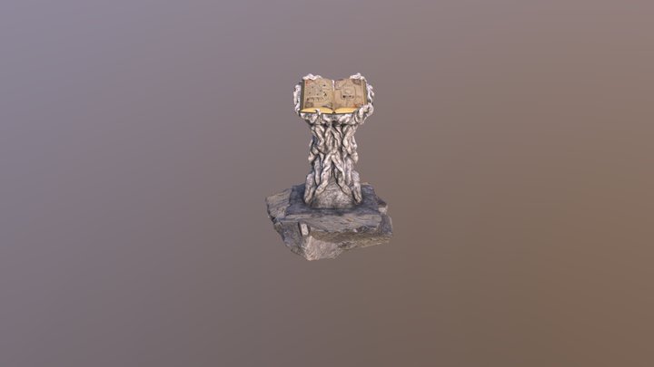 Runes_Menu_Bookstand 3D Model