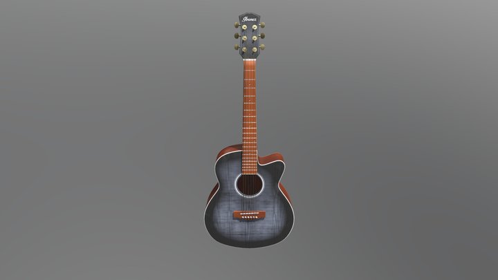Acoustic Guitar 3D Model