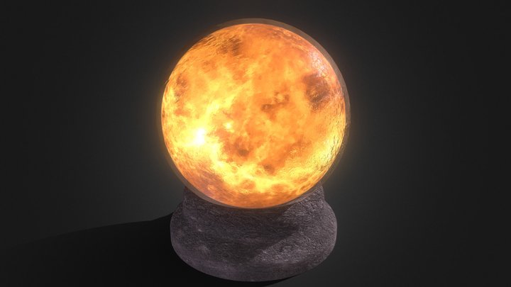 Venus Planet Bedside Lamp 3D Model