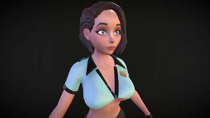 Police_woman 3D Model