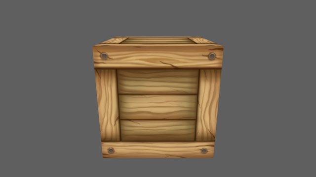 Wood_Box 3D Model