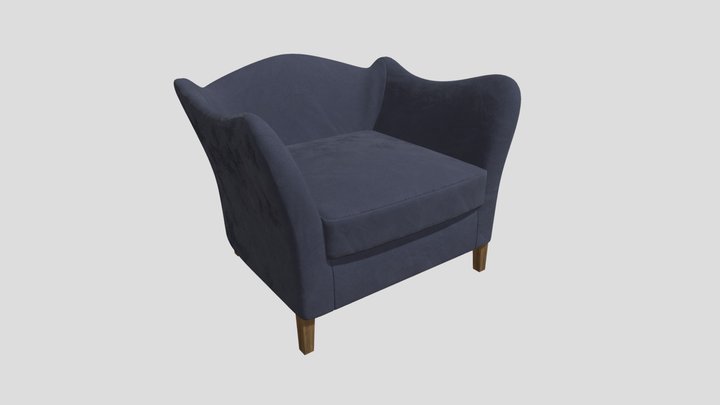 Moreau Large Armchair by Pinch Design 3D Model