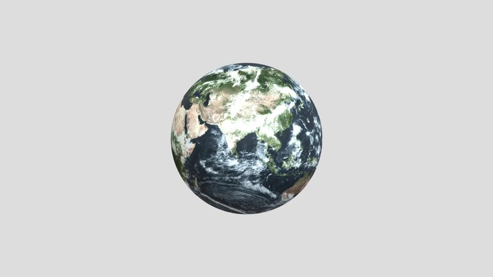 Bumi Stiker 3d 3D Model