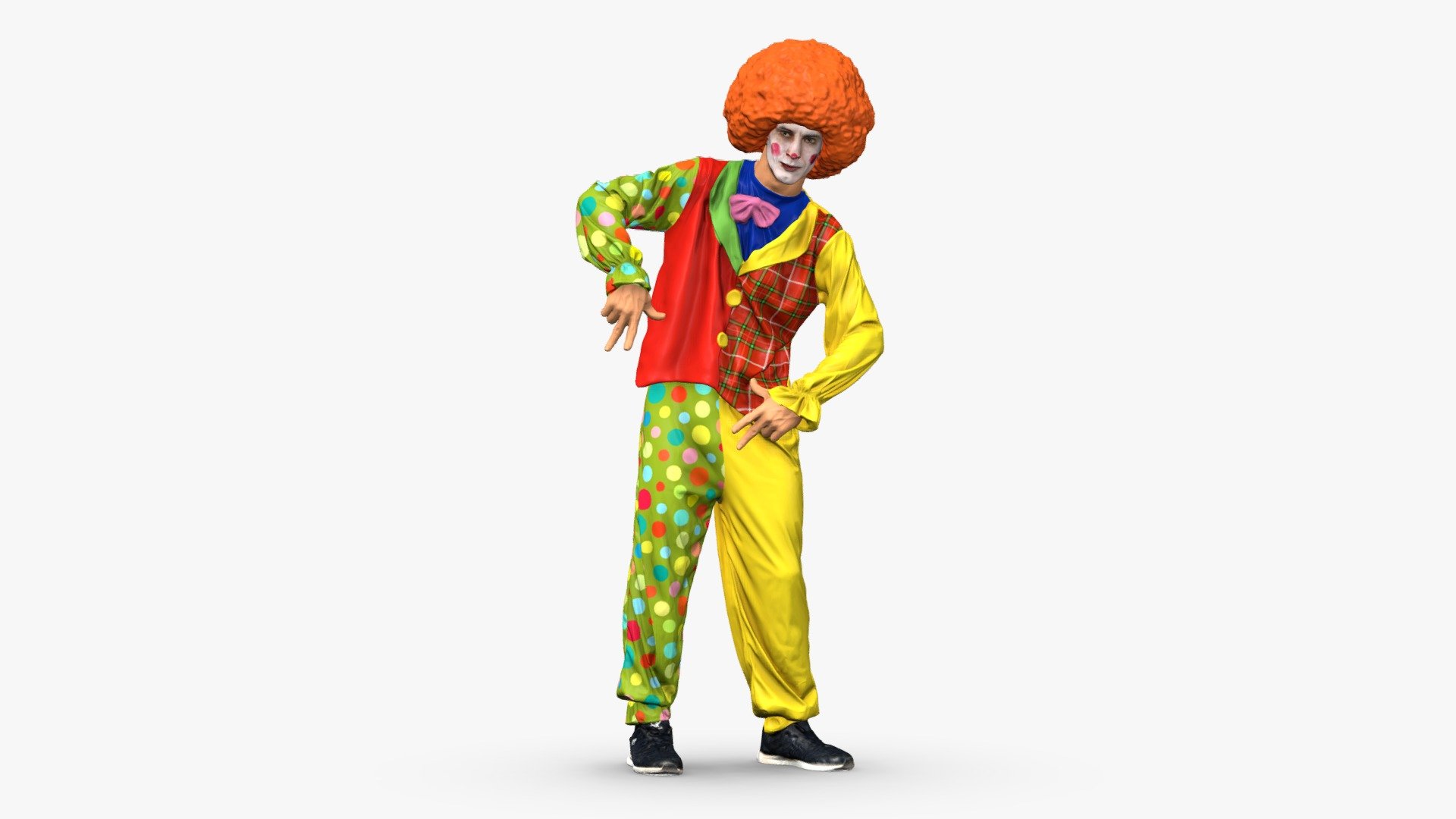 001531 Funny Clown in 3D - Buy Royalty Free 3D model by 3DFarm [0af86f3 ...