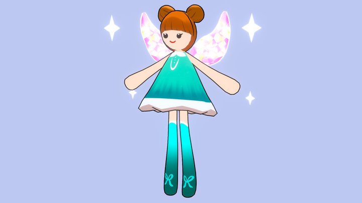 Cute Toon Fairy Doll 🧚‍♂️ 3D Model