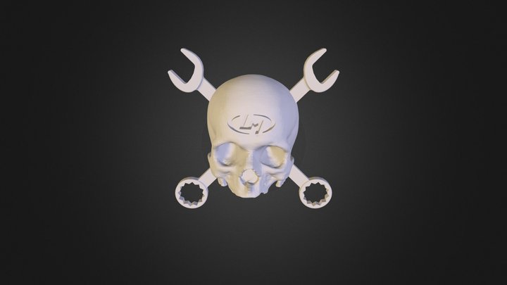 Skull Badge 3D Model
