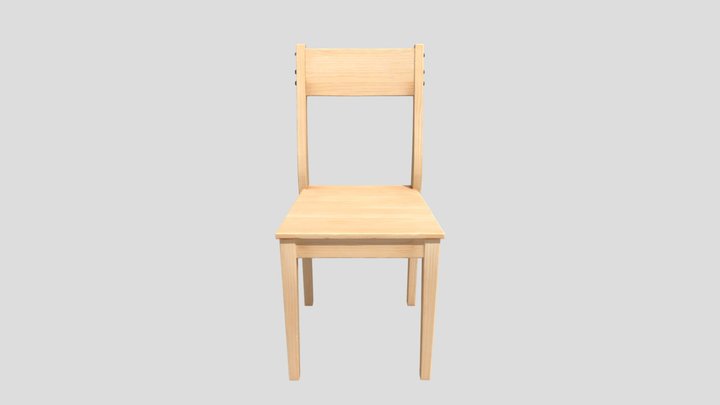 Simple wooden chair
