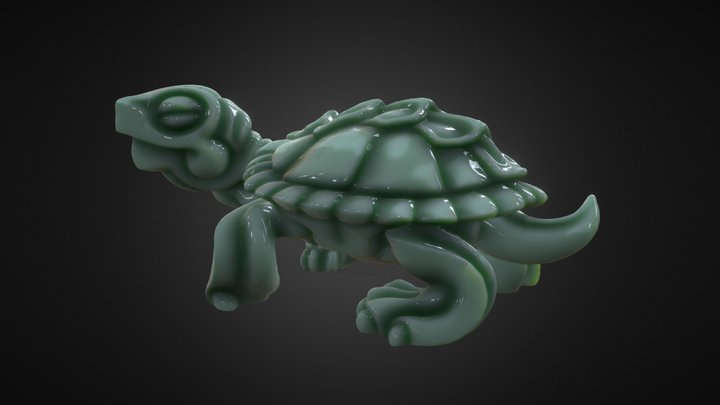 Turtle Sculpt 3D Model