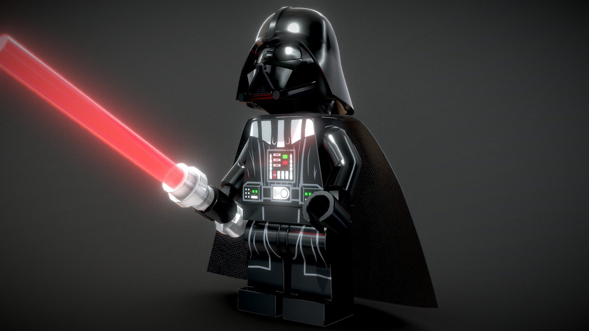 LEGO Darth Vader Buy Royalty Free 3D model by Vincent Yanez