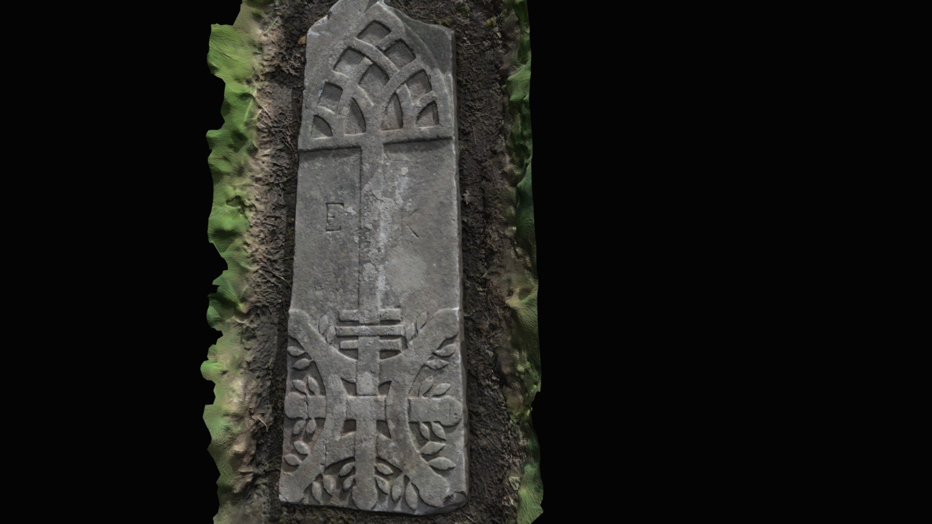 Lynally Medieval Graveslab (OF016-031005-)