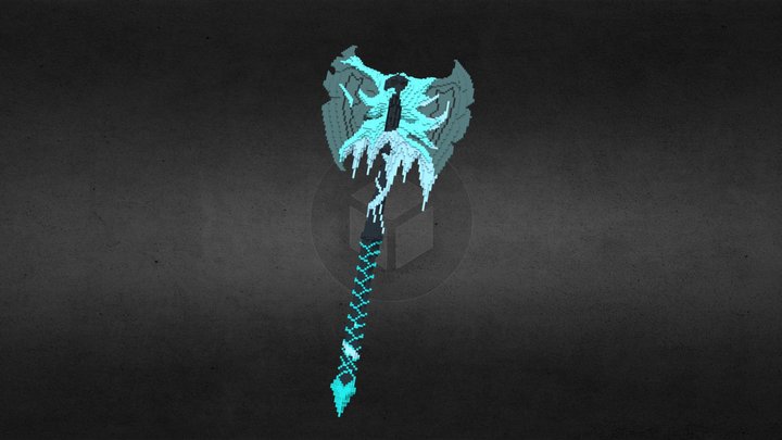 DoubleHand Axe 3D Model