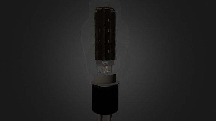 Vacuum tube 300b 3D Model