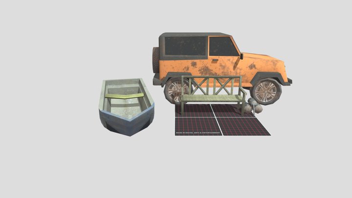 DAE 5 Finished props - By the ocean 3D Model