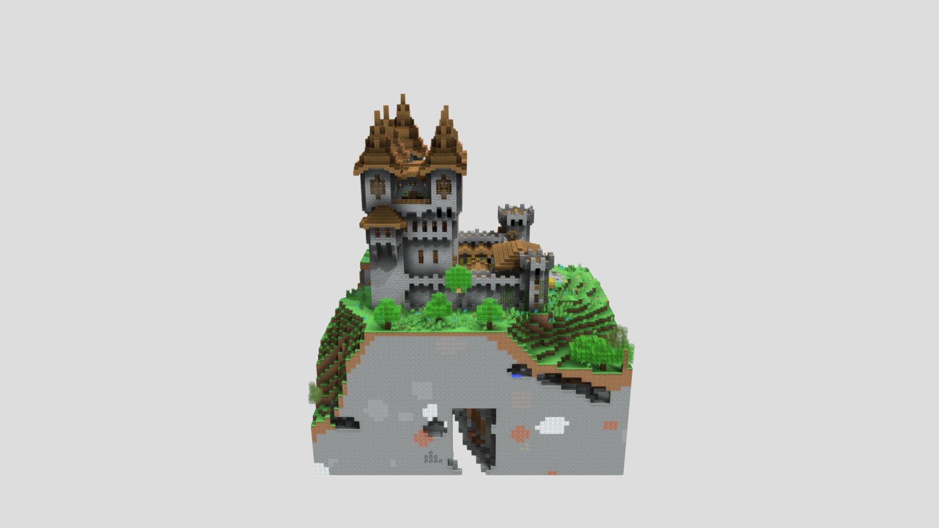 Medieval Castle - 3D model by stevler_mc [0afe330] - Sketchfab