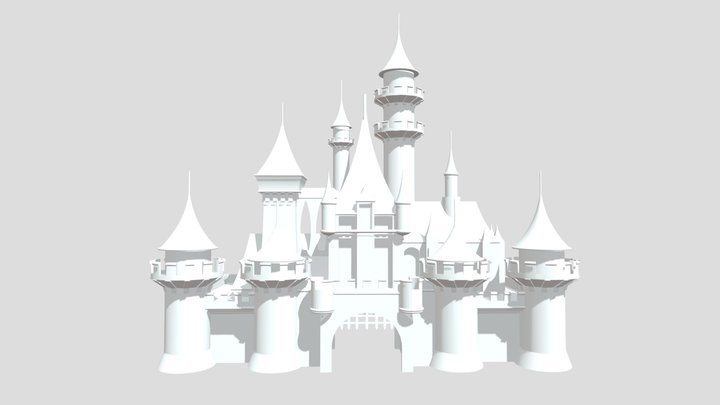 Pixar's Disney Castle 3D Model