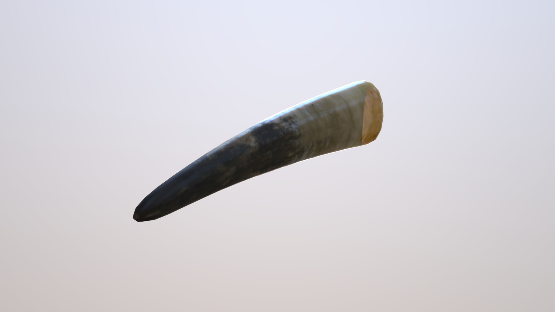 3D model Drinking Horn - This is a 3D model of the Drinking Horn. The 3D model is about a close-up of a knife.