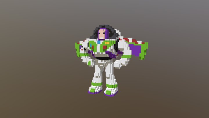 MCParks - Buzz Lightyear Toy 3D Model