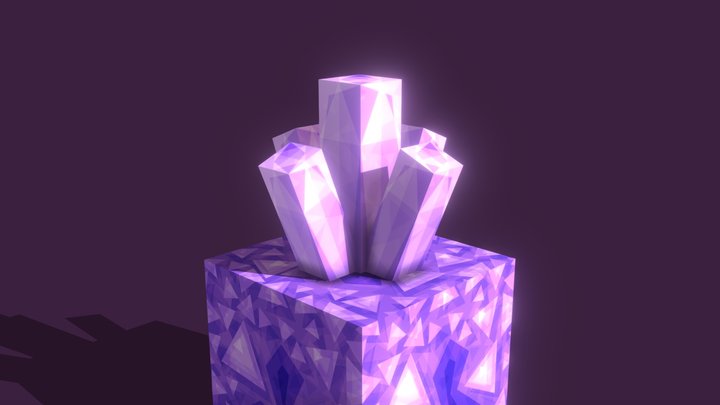 Minecraft Amethyst Crystal ─ Sapixcraft 3D Model