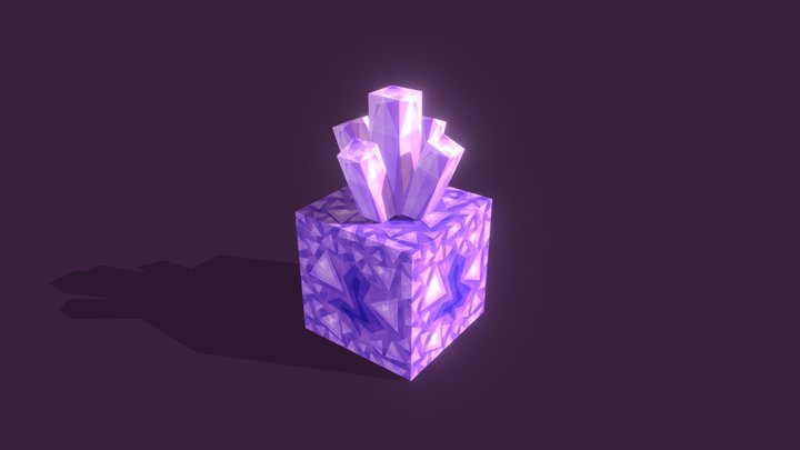Minecraft Amethyst Crystal ─ Sapixcraft 3D Model