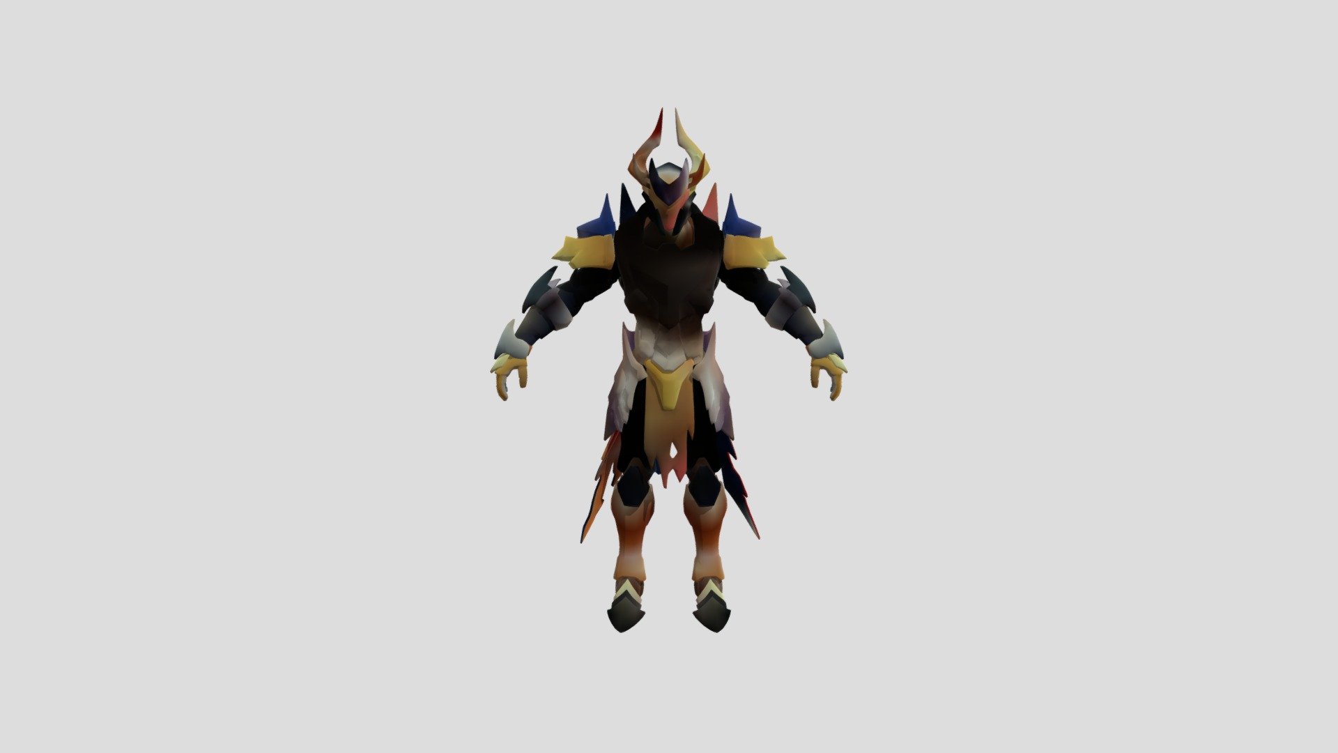 3D file THE OMEGA BATTLE KNIGHT ARMOR GOLEM LEADER 👹・Design to