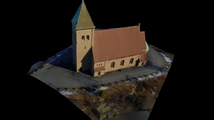 Kråkerøy kirke, Norway 3D Model