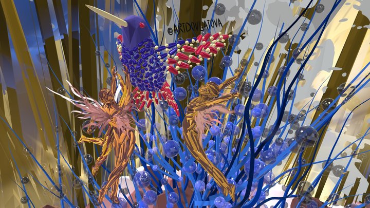 Fairy hummingbird 3D Model