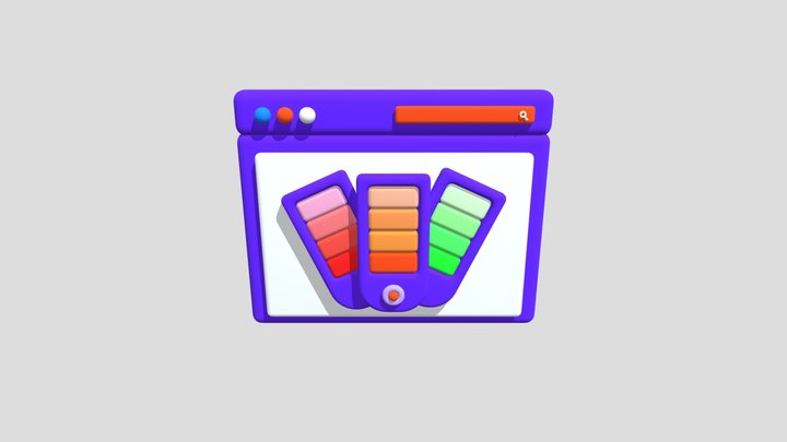 Design and Development 3d Illustration  Icon 3D Model