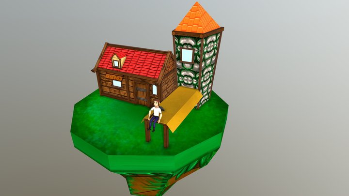 HOUSE LOW POLY 3D Model